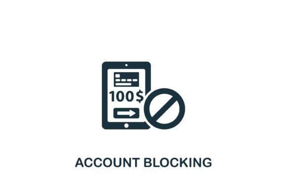 Account Blocking Icon: A Versatile Graphic for Modern Design
