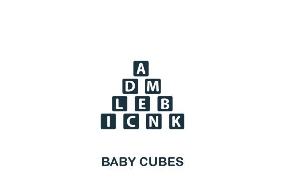 Baby Cubes Icon Graphics for Modern Publishing