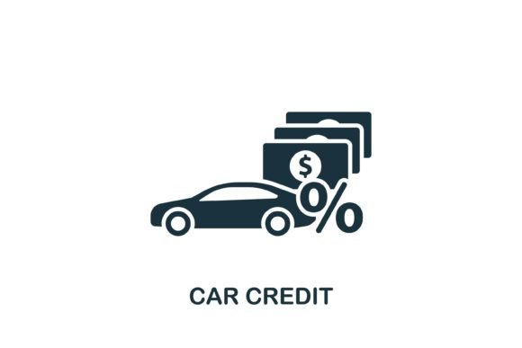 Car Credit Icon Graphics for Crafting