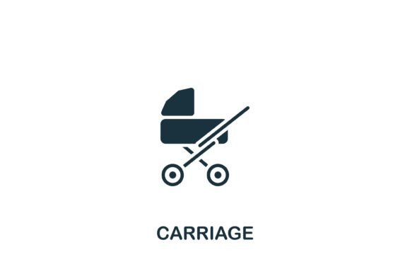 Carriage Icon: A Versatile Graphic Design Asset for Modern Branding