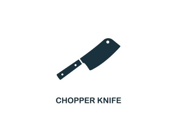 Chopper Knife Icon Graphics for Branding and Marketing