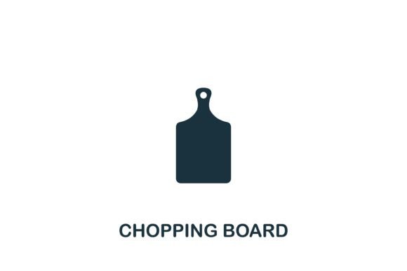 Chopping Board Icon: A Versatile Graphic for Modern Design