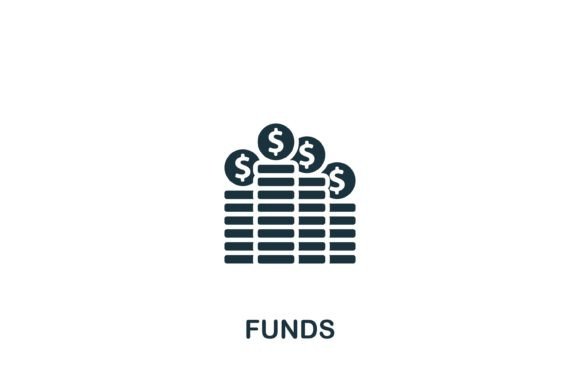 Funds Icon: A Modern Graphic Design Asset for Content Publishers