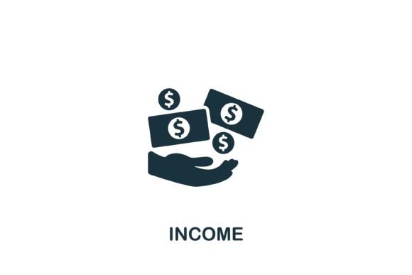 Income Icon Graphics for Digital Sellers