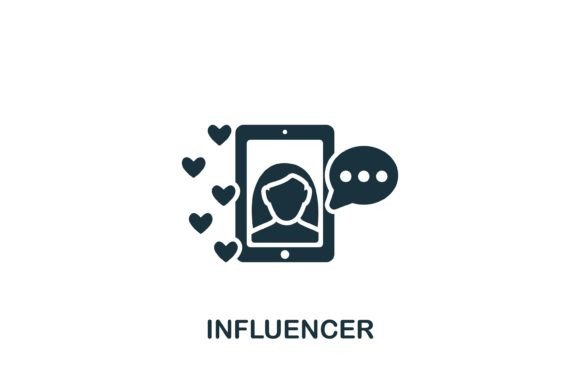 Influencer Icon Graphics for Modern Web Design