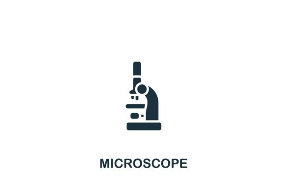 Microscope Icon for Modern Design Projects