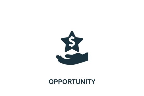 Opportunity Icon: A Modern Graphic Design Asset for Content Publishers