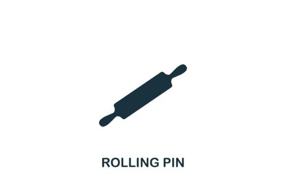 Rolling Pin Icon: A Graphic Asset for Local Branding