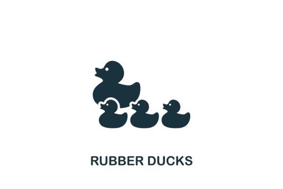 Rubber Ducks Icon for Modern Branding