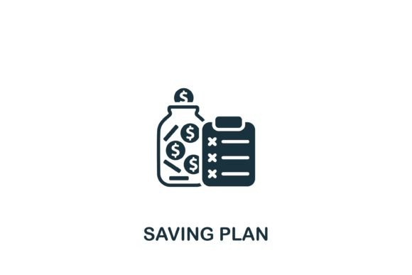Saving Plan Icon Graphics for Modern Branding