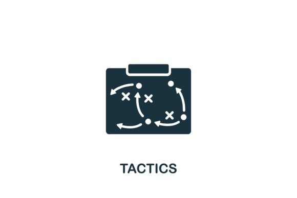 Tactics Icon: A Modern Graphic Design Asset for Content Publishers
