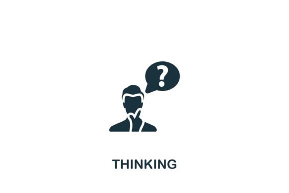 Thinking Icon Graphics for Modern Design